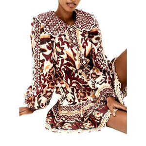 FARM Rio Toucans Scarf Cream Mini Dress Size Small NWT